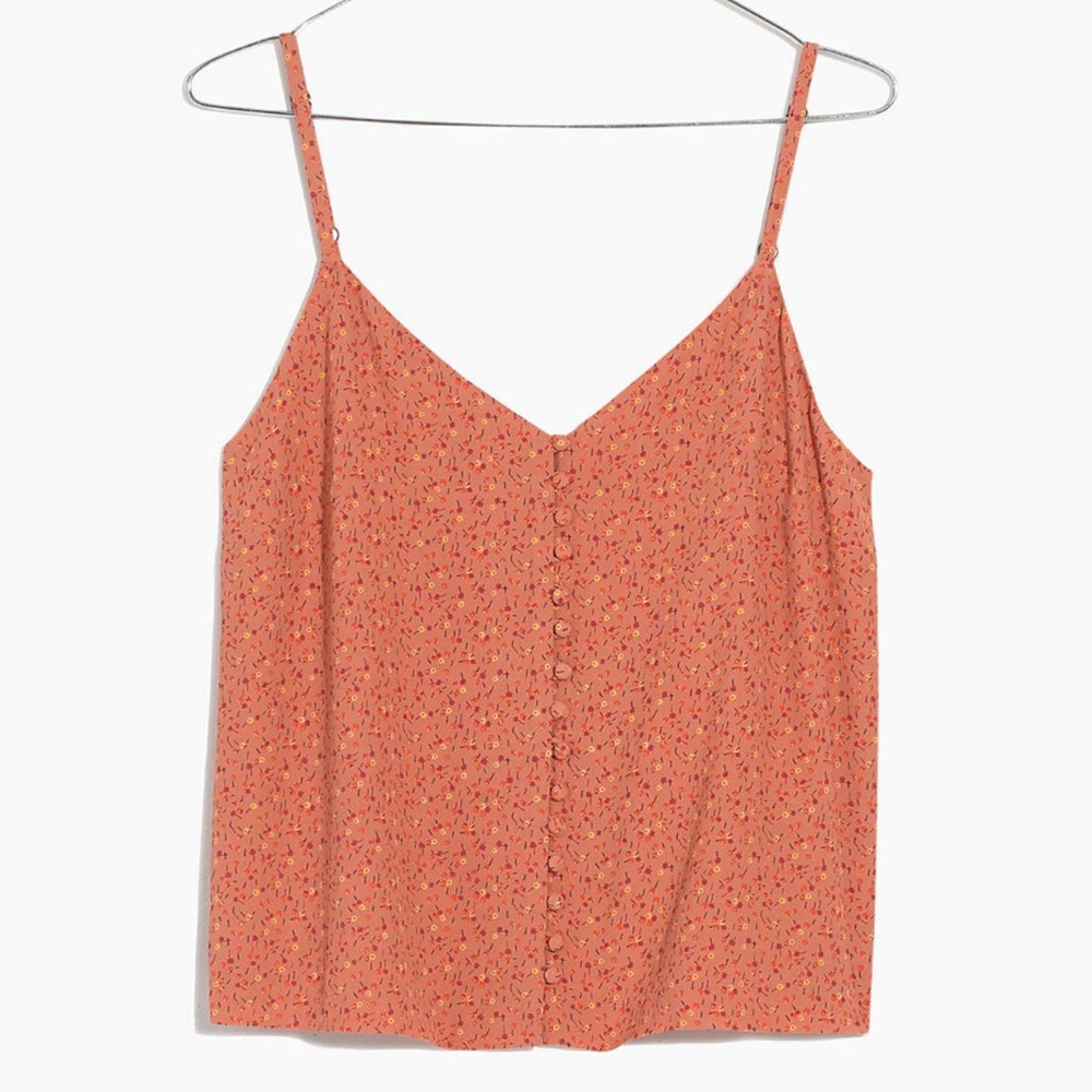 Madewell Button-Down Cami Top in Playground Posies